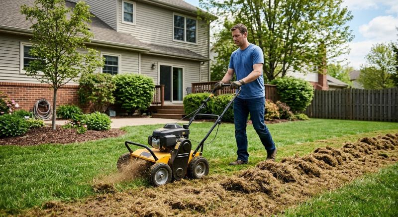 Residential Lawn Aeration Service