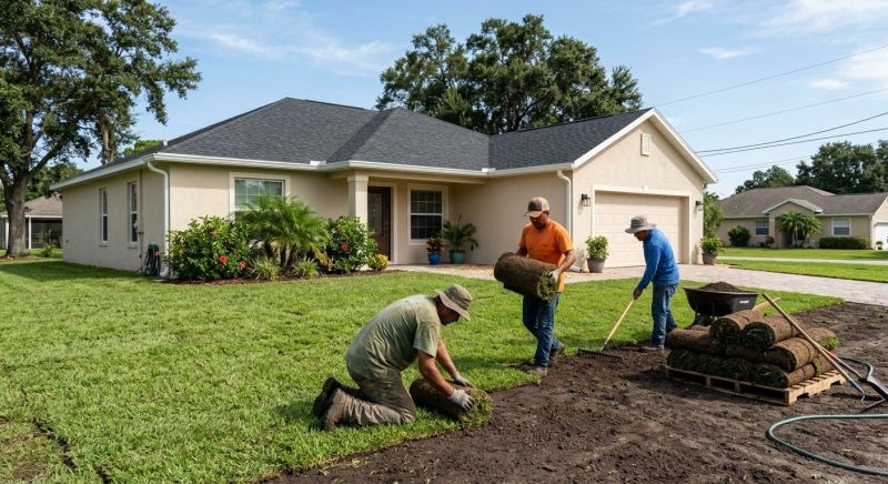 Ryegrass Sod Installation in Aiken, SC